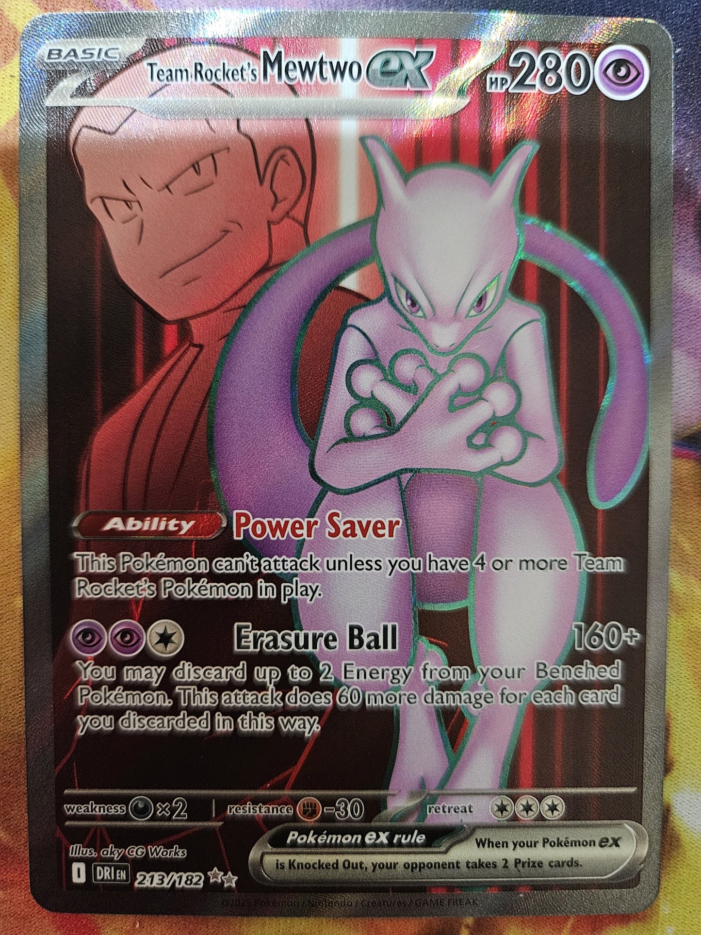 Team Rockets Mewtwo EX 213/182