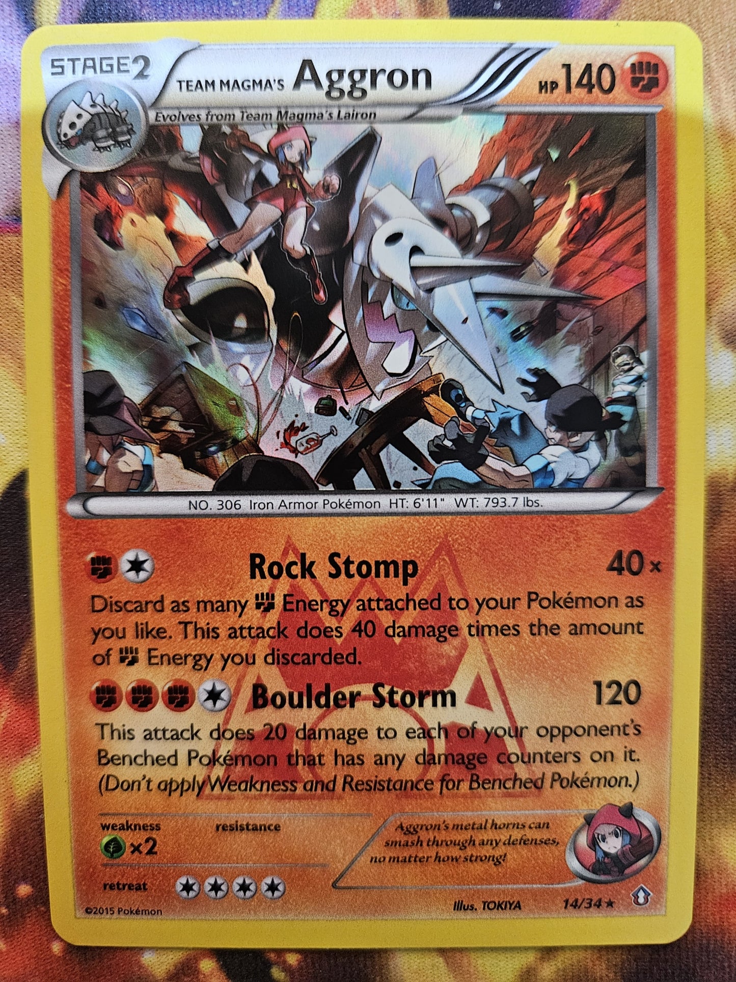 Team Magmas Aggron 014/034