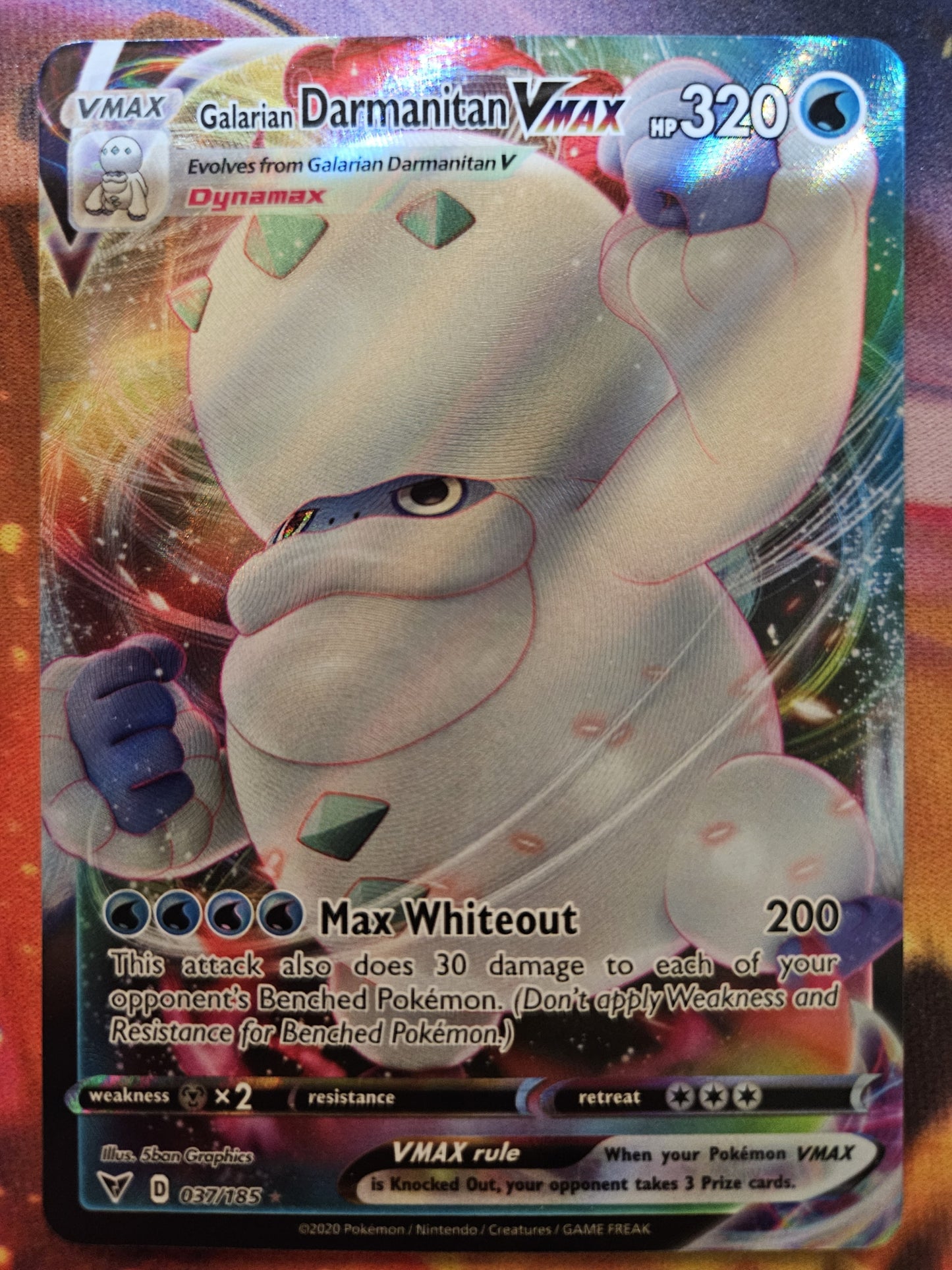 Galarian Darmanitan Vmax 037/185