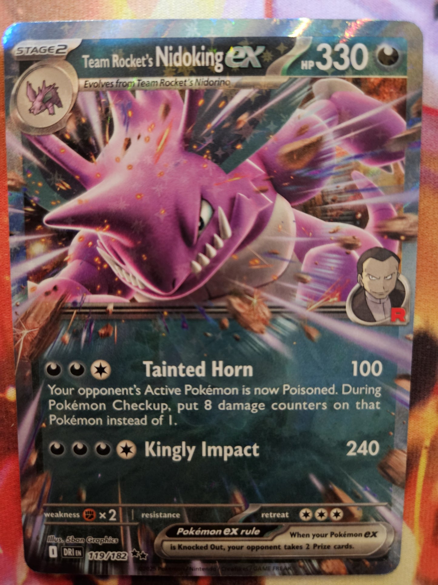 Team Rockets Nidoking EX 119/182