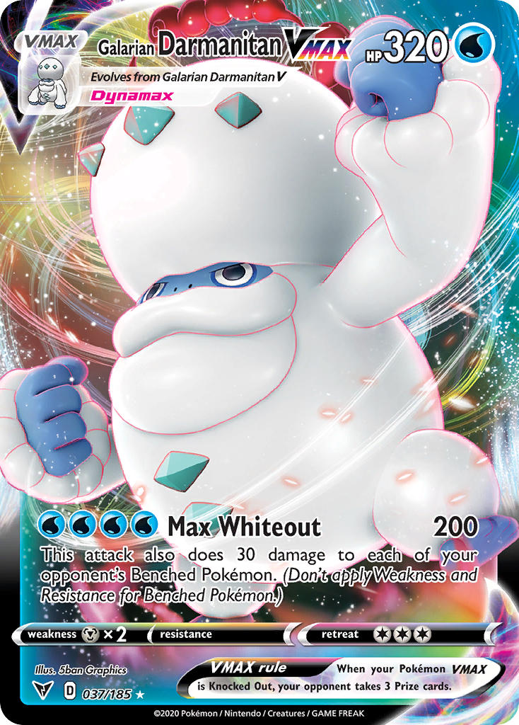 Galarian Darmanitan Vmax 037/185