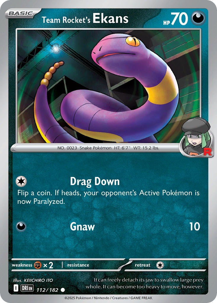 Team Rockets Ekans 112/182