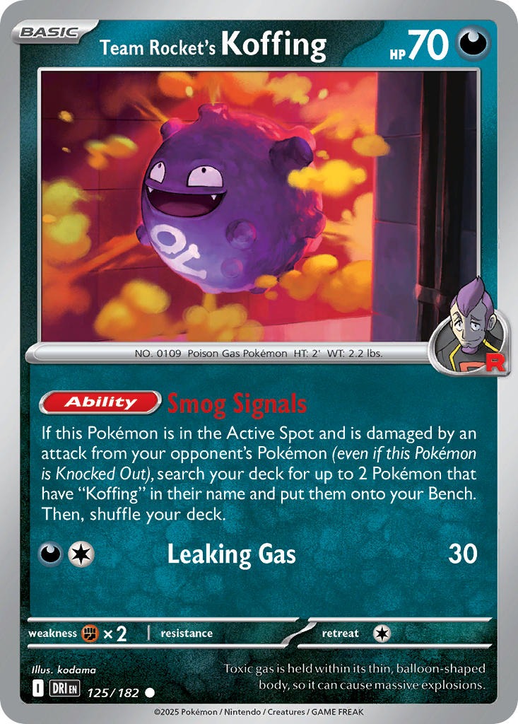 Team Rockets Koffing 125/182