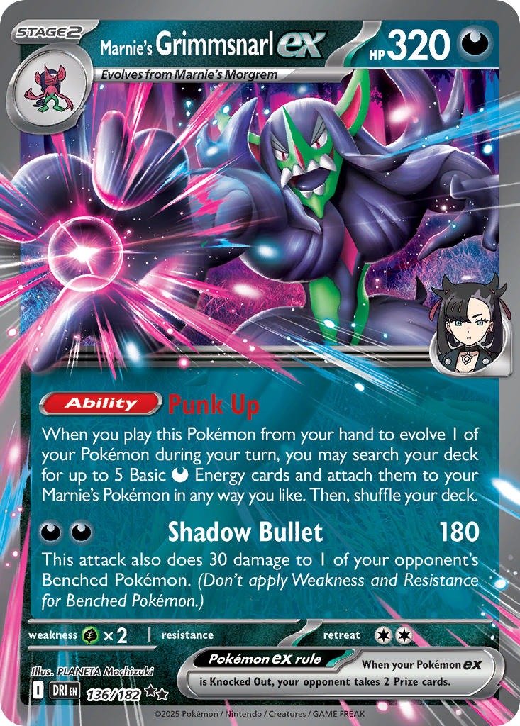 Marnies Grimmsnarl EX 136/182