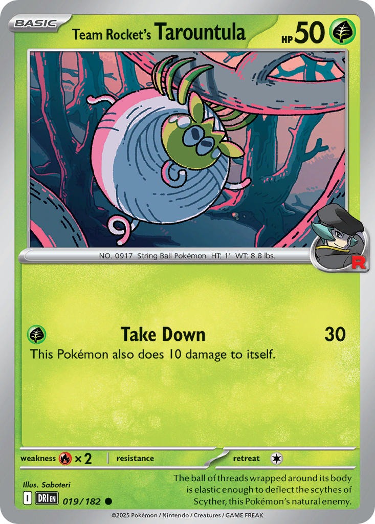 Team Rockets Tarountula 019/182
