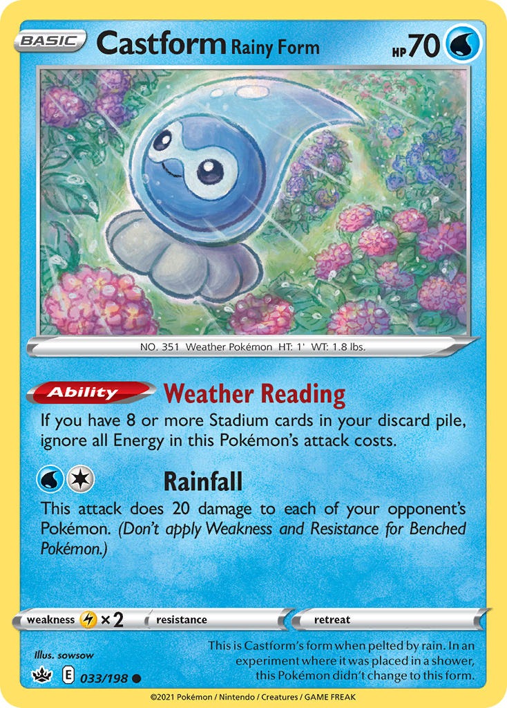 Castform Rainy Form 033/198
