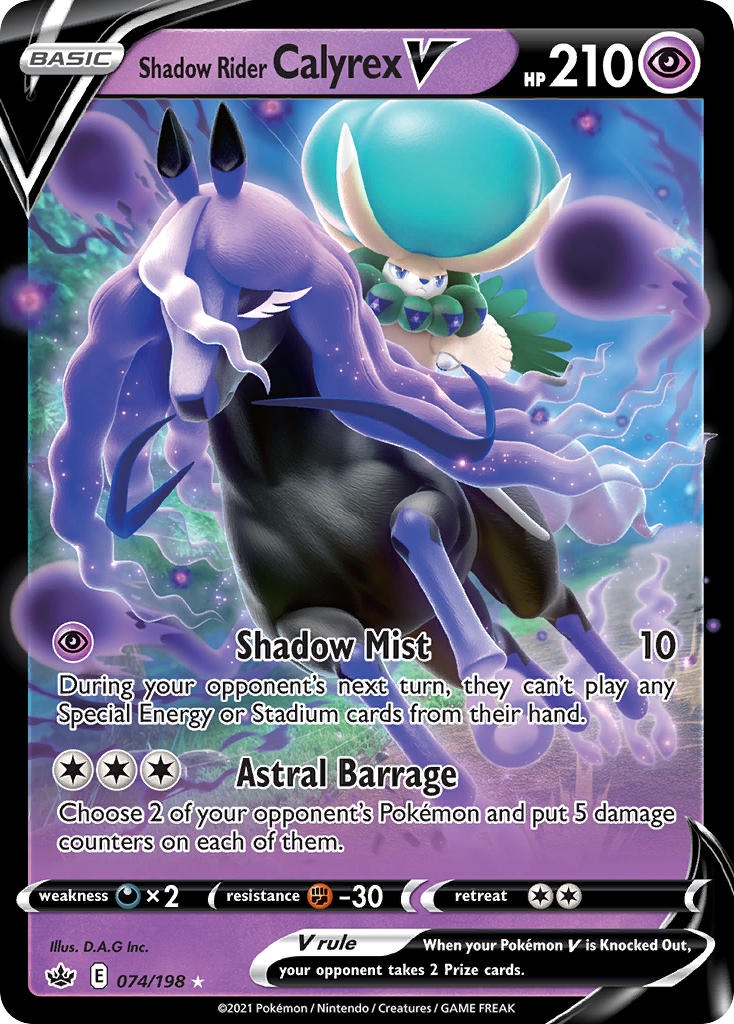 Shadow Rider Calyrex V 074/198