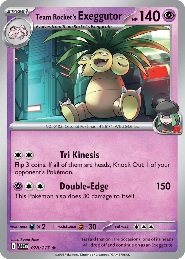 Team Rockets Exeggutor 078/217