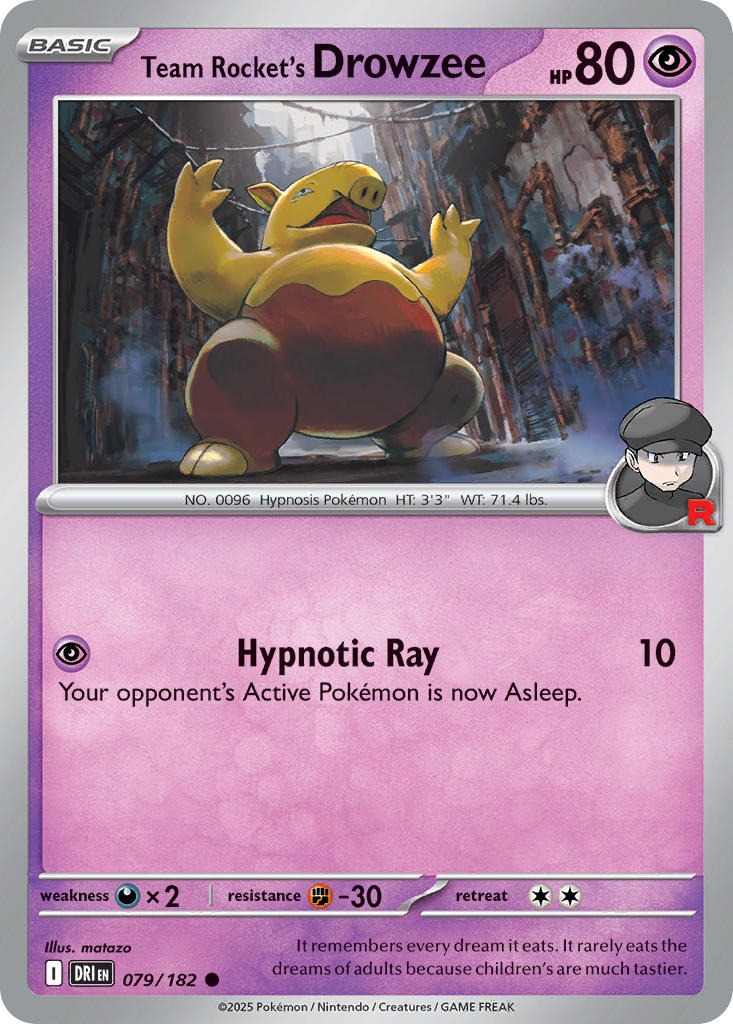 Team Rockets Drowzee 079/182