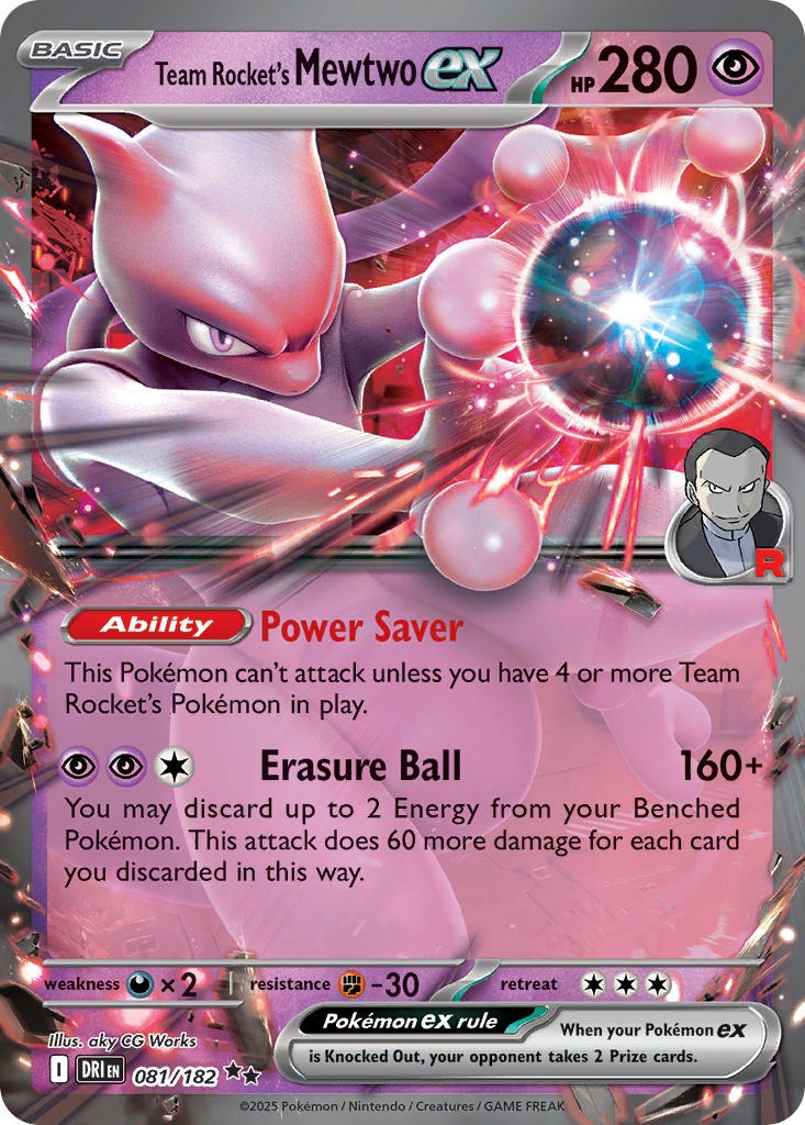 Team Rockets Mewtwo EX 081/182