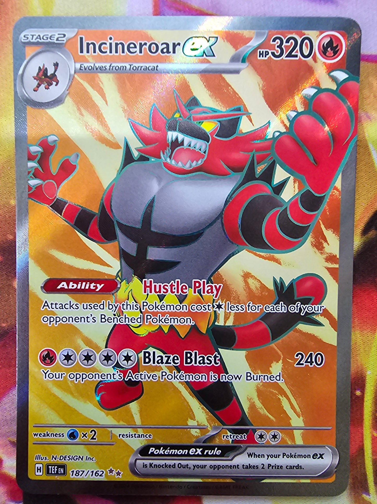 Incineroar EX 187/162