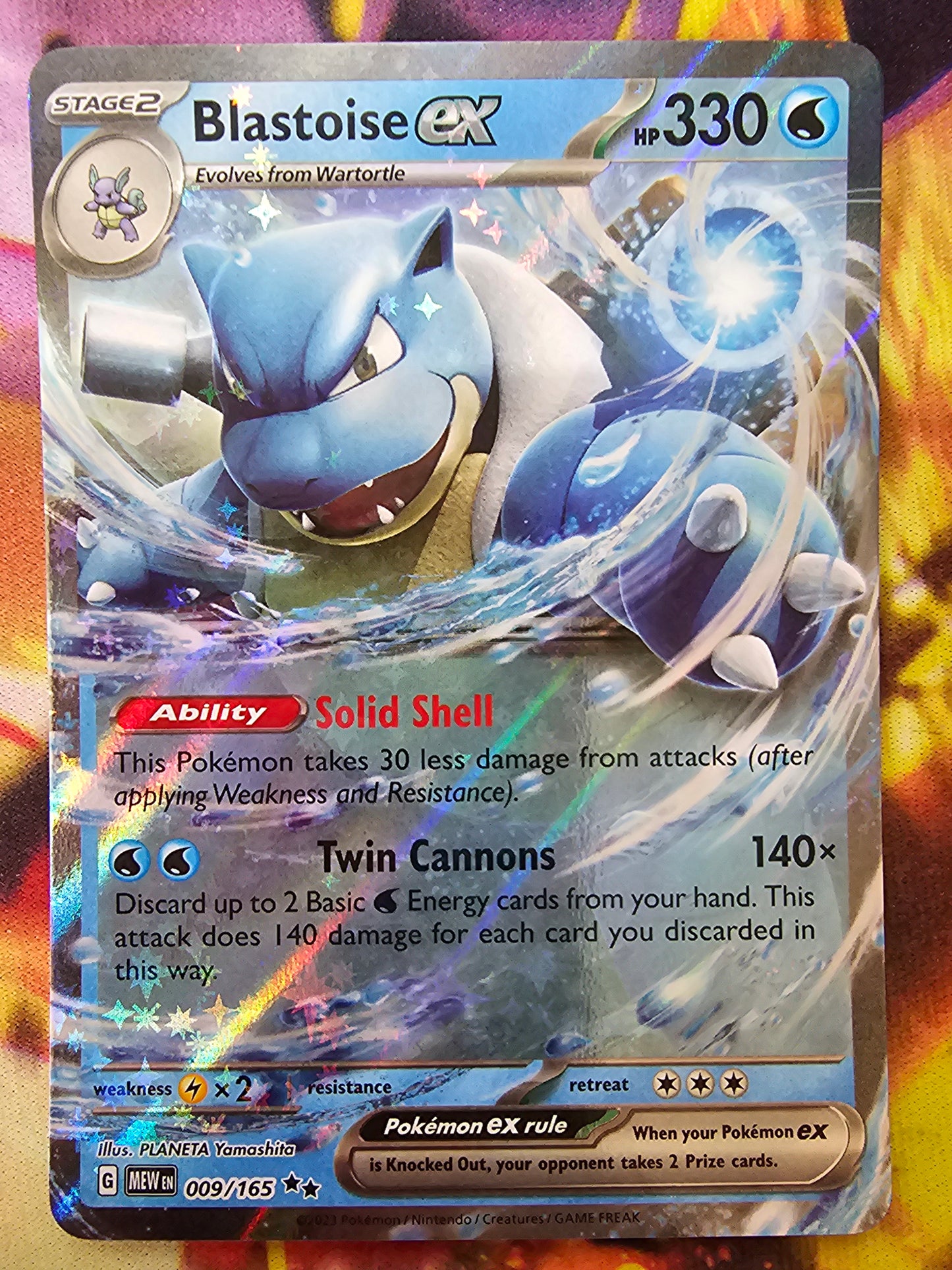 Blastoise EX 009/165