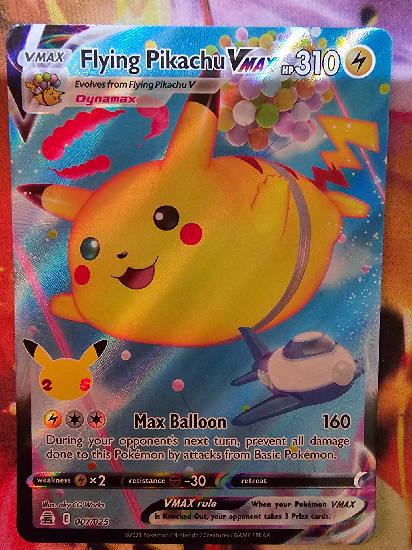 Flying Pikachu Vmax 007/025