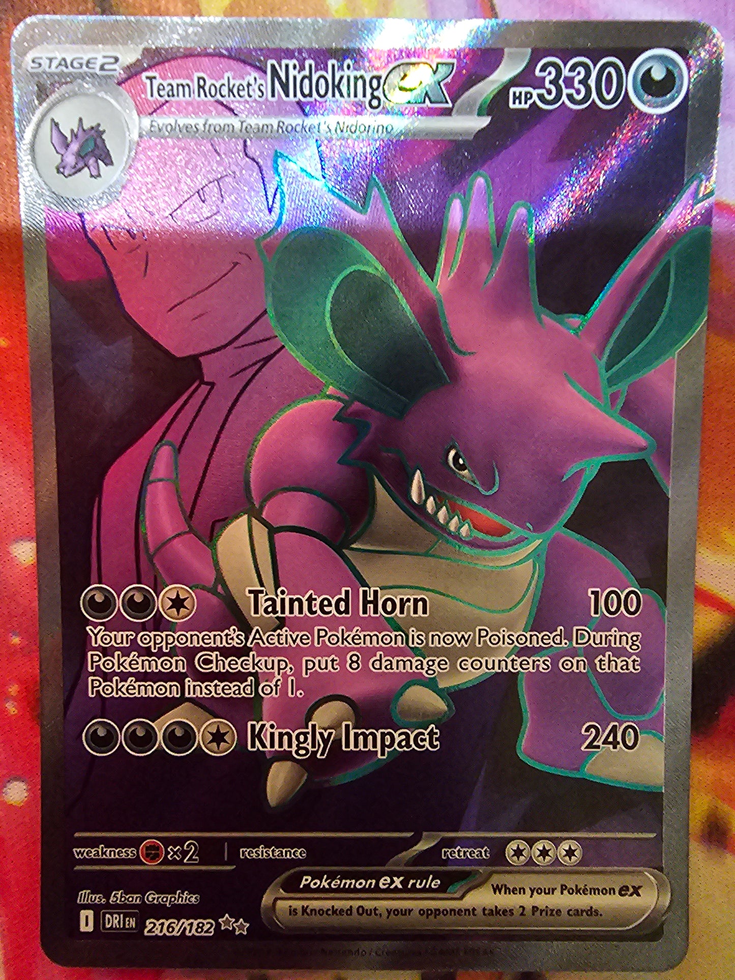 Team Rockets Nidoking EX 216/182