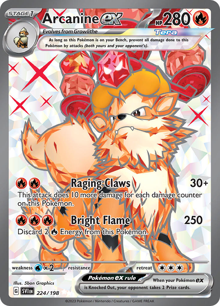 Arcanine EX 224/198