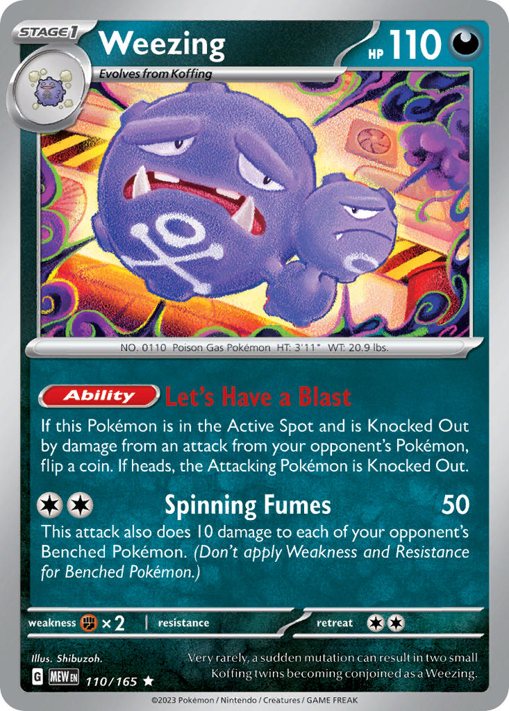 Weezing 110/165
