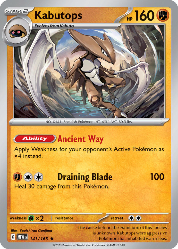Kabutops 141/165