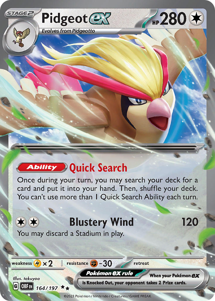 Pidgeot EX 164/197