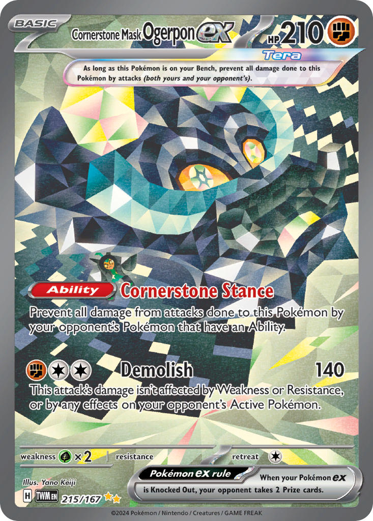 Cornerstone Mask Ogerpon EX 215/167