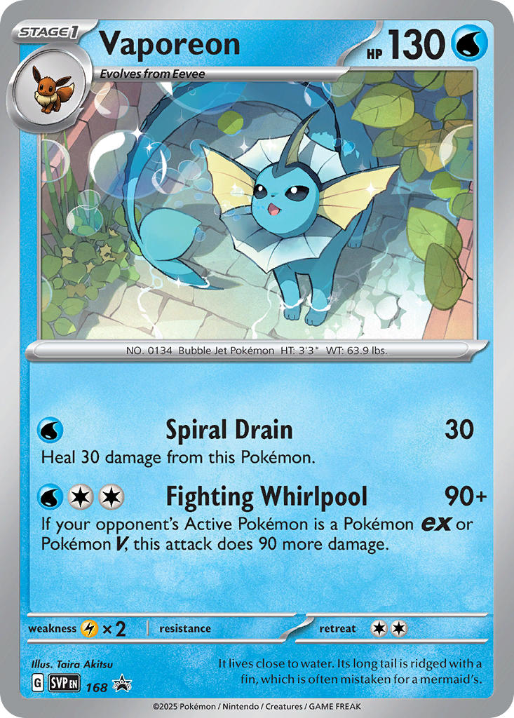 Vaporeon SVP 168