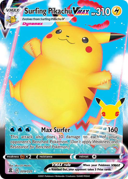 Surfing Pikachu Vmax 009/025
