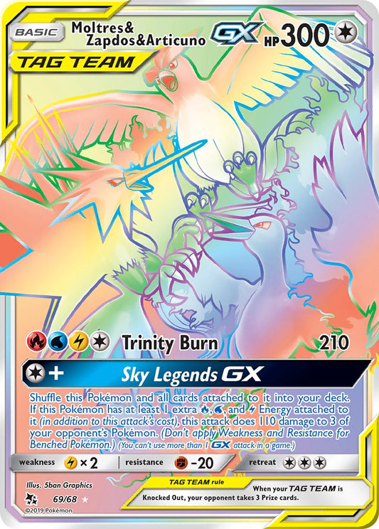 Moltres & Zapdos & Articuno GX 69/68
