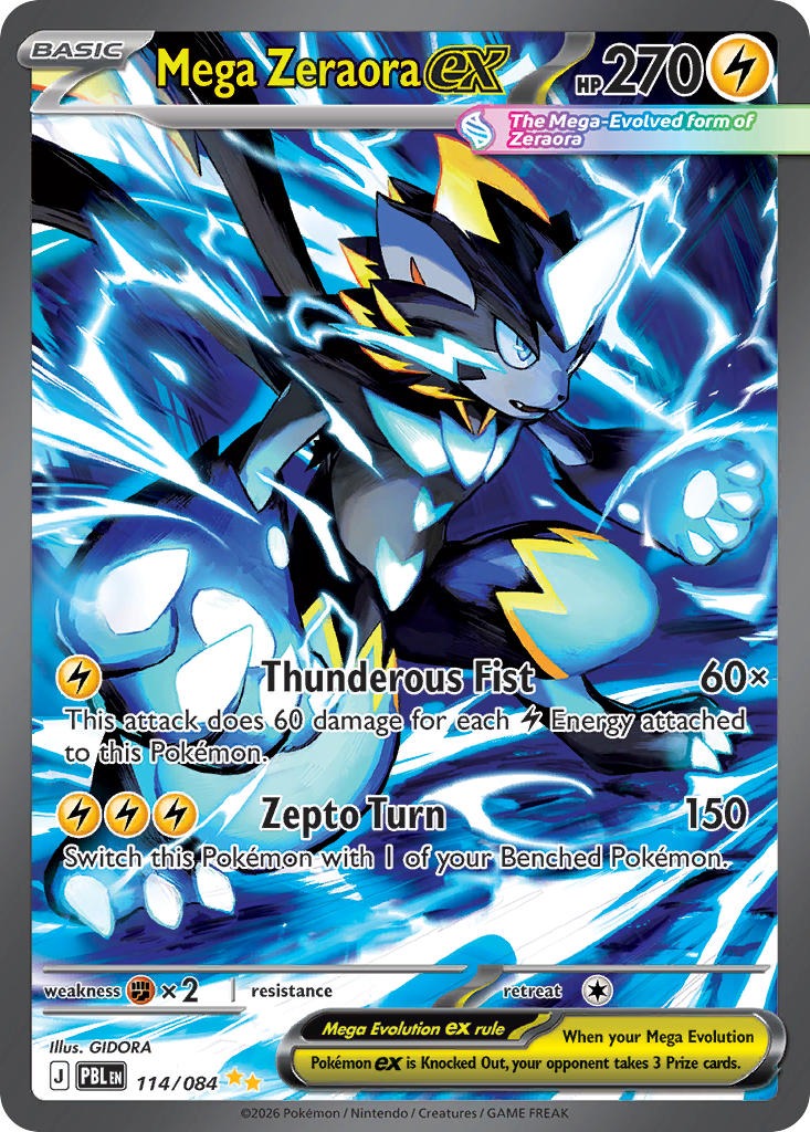 Mega Zeraora EX 114/084