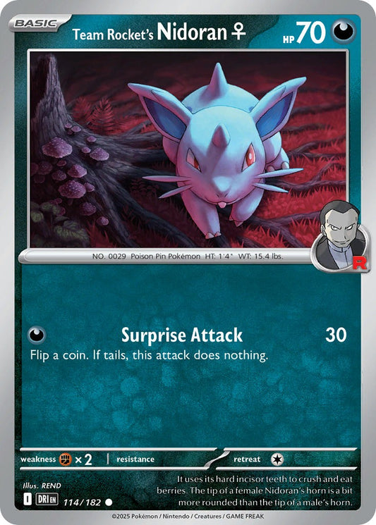 Team Rockets Nidoran 114/182