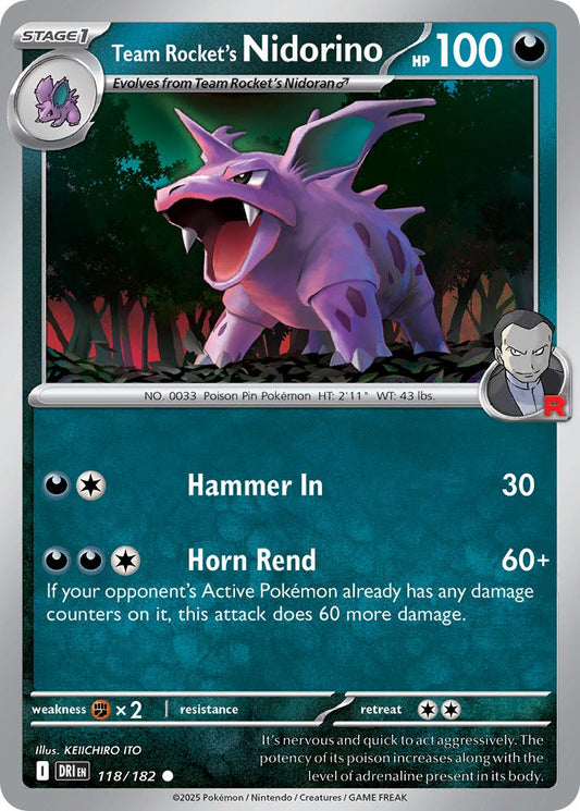 Team Rockets Nidorino 118/182