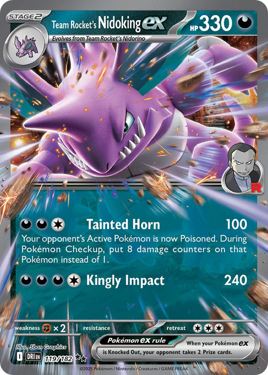 Team Rockets Nidoking EX 119/182