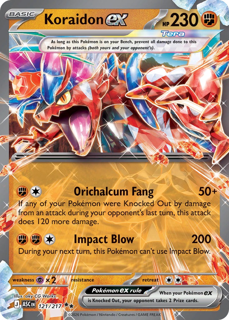 Koraidon EX 121/217