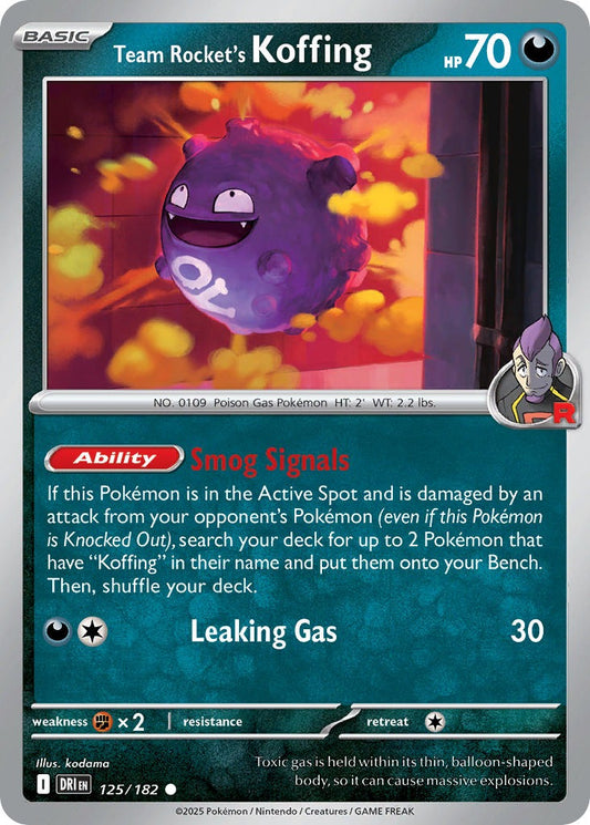 Team Rockets Koffing 125/182