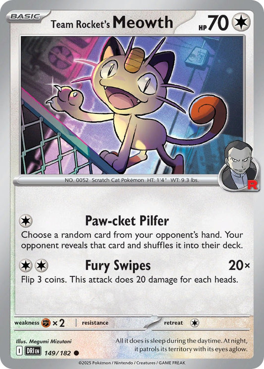 Team Rockets Meowth 149/182