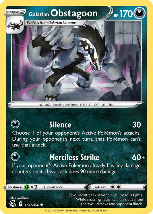 Galarian Obstagoon 161/264