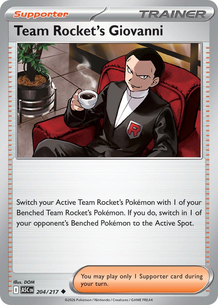 Team Rockets Giovanni 204/217