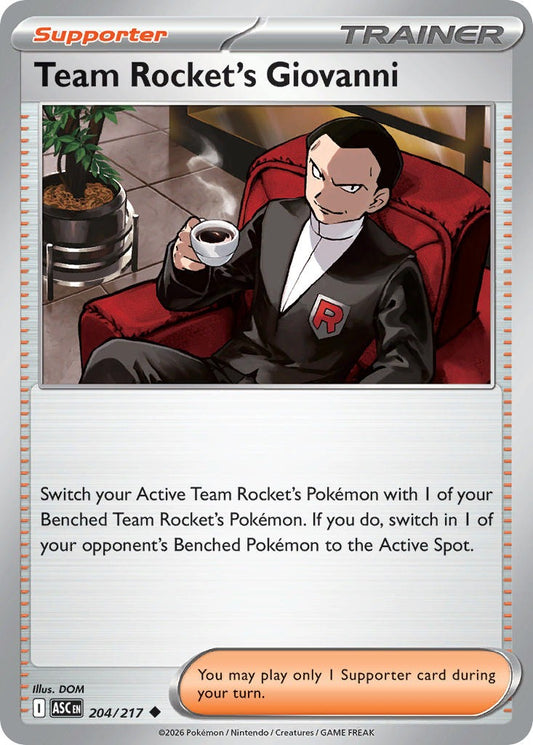Team Rockets Giovanni 204/217