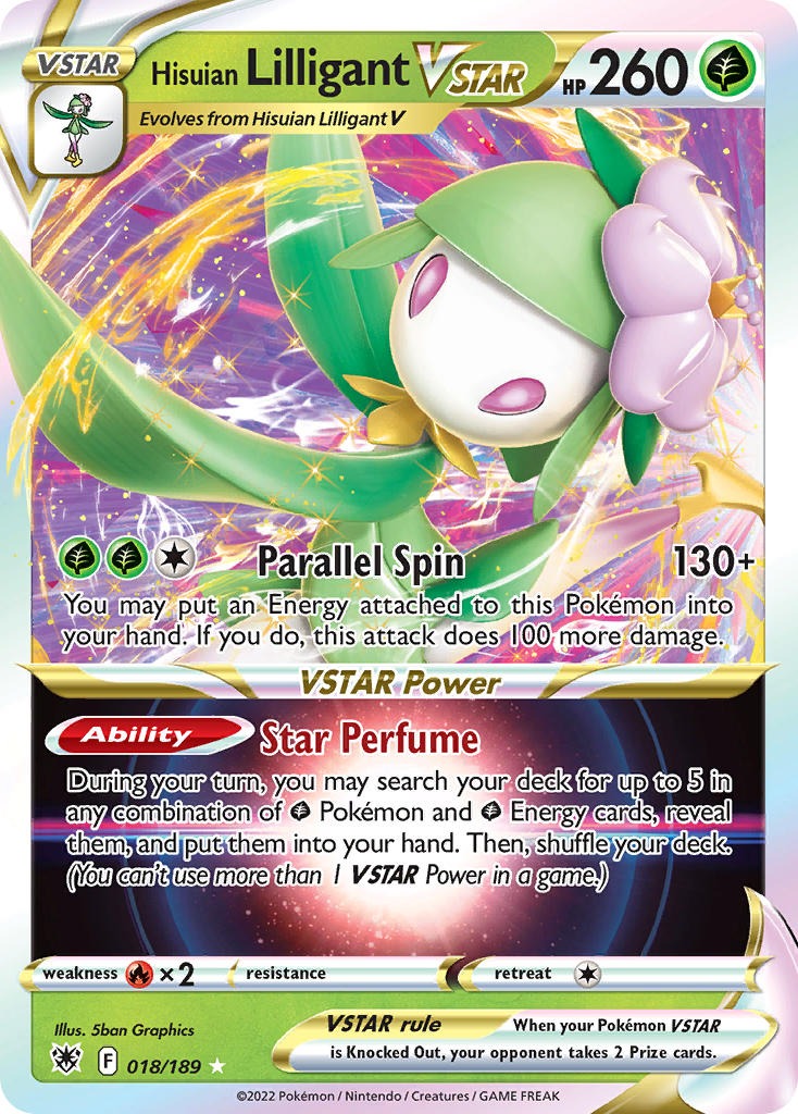 Hisuian Lilligant Vstar 018/189