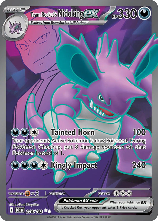Team Rockets Nidoking EX 216/182