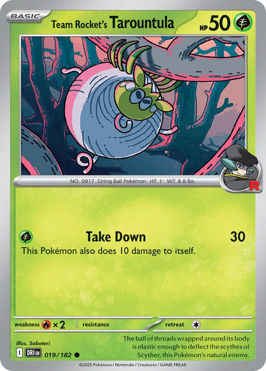 Team Rockets Tarountula 019/182