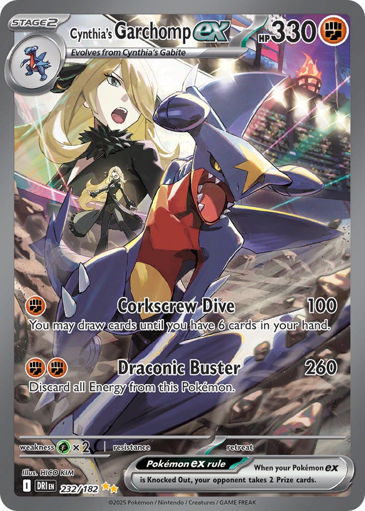 Cynthias Garchomp EX 232/182