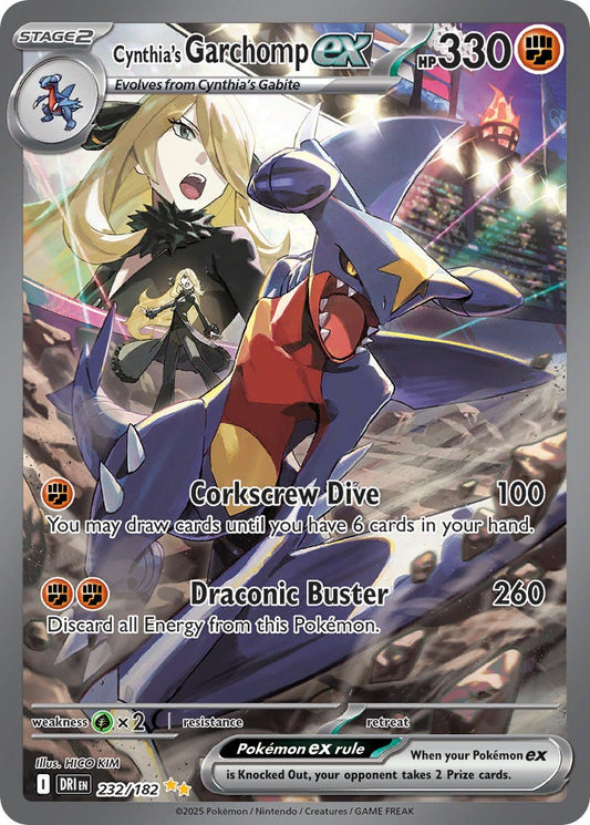 Cynthias Garchomp EX 232/182