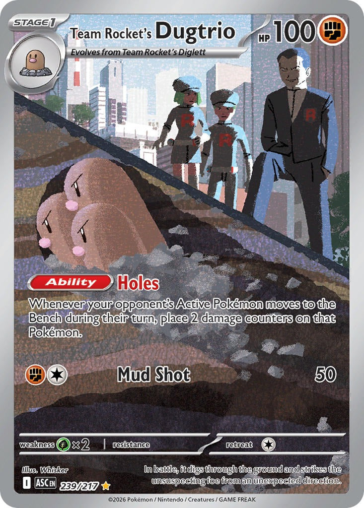 Team Rockets Dugtrio 239/217