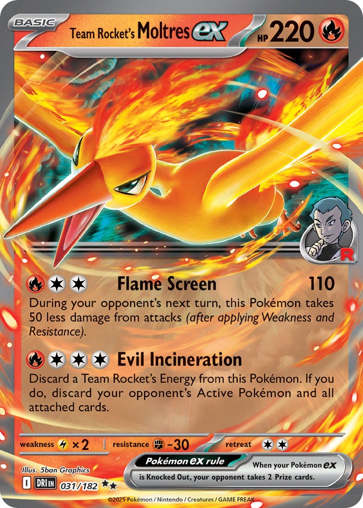 Team Rockets Moltres EX 031/182