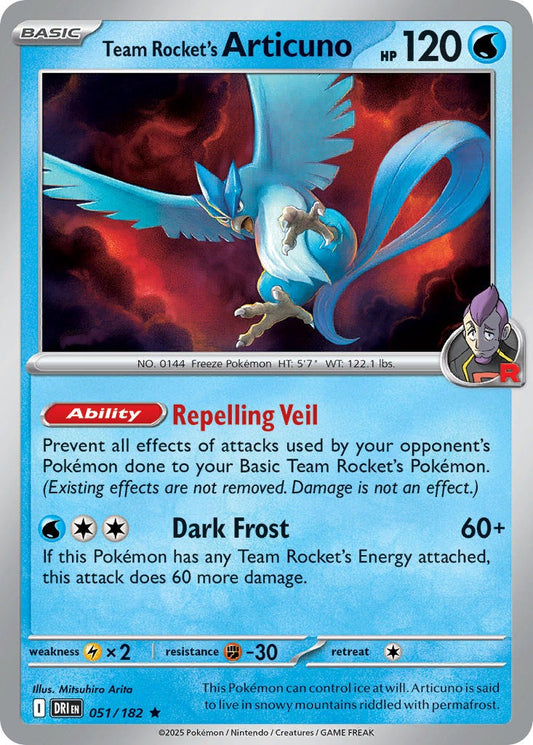Team Rockets Articuno 051/182
