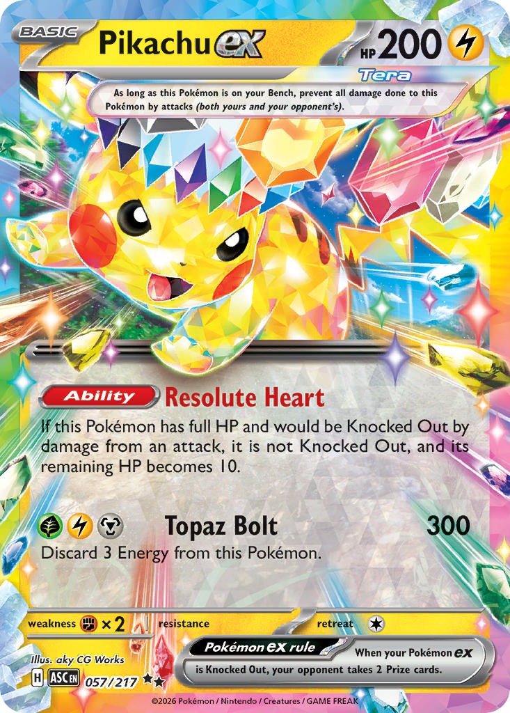 Pikachu EX 057/217
