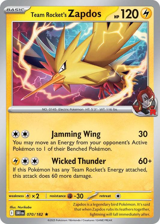 Team Rockets Zapdos 070/182