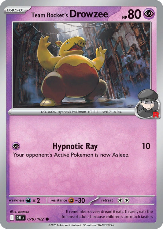Team Rockets Drowzee 079/182