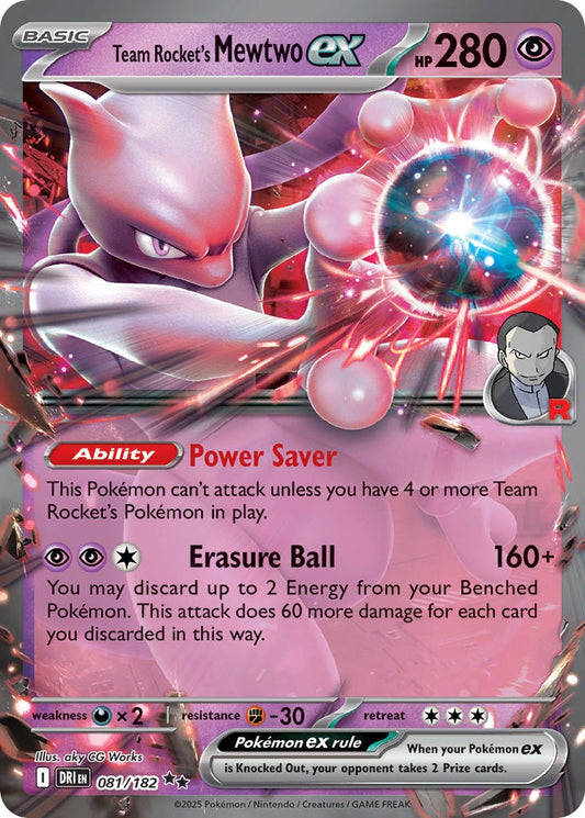 Team Rockets Mewtwo EX 081/182