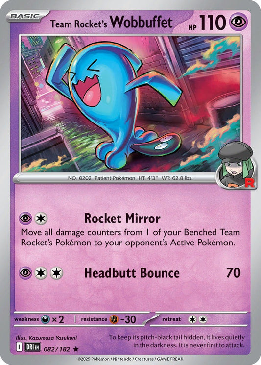 Team Rockets Wobbuffet 082/182