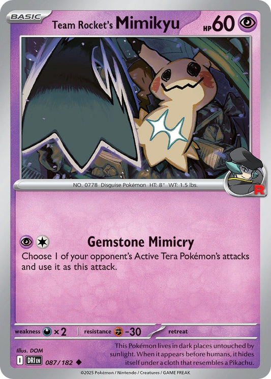 Team Rockets Mimikyu 087/182